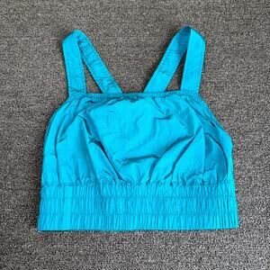 Free People FP Movement The Way Home Cami Top Womens XS Blue Square Neckline